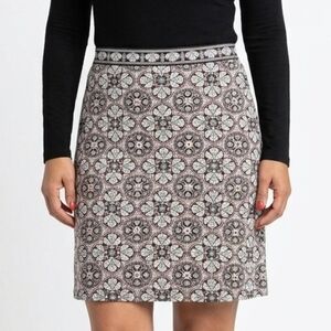 MAX STUDIO Geometric Print Midi Skirt Size L